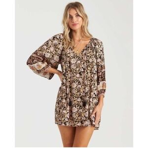 BILLABONG Gypset Boho Mini Dress Medium